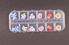 Kit 12 mini figuras decorativas GHZ-9003 (2)